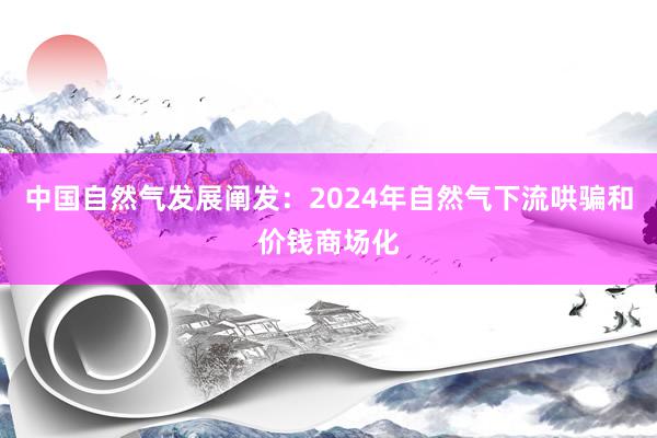 中国自然气发展阐发：2024年自然气下流哄骗和价钱商场化
